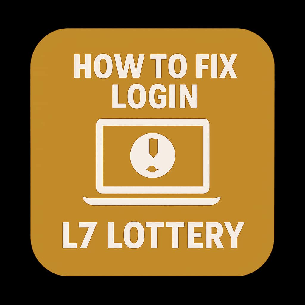 Icon representing troubleshooting guide for L7 Lottery login.