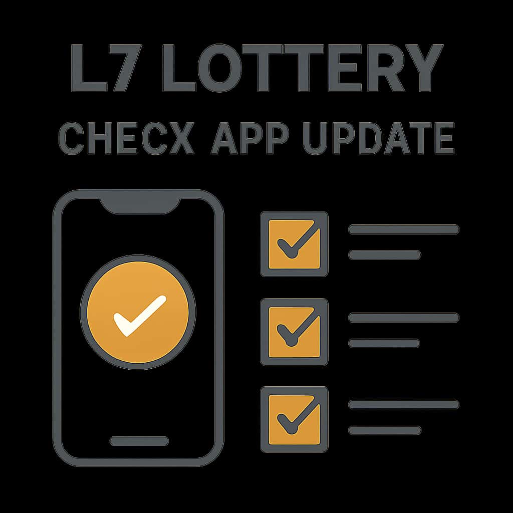 Illustration detailing the update process for the L7 Lottery App.