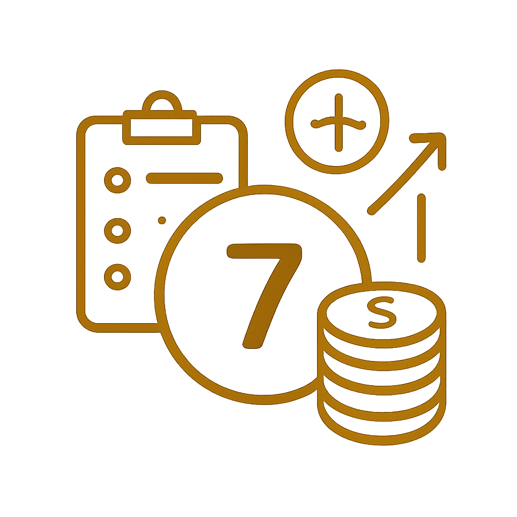 A badge representing the security of the L7 Lottery app.