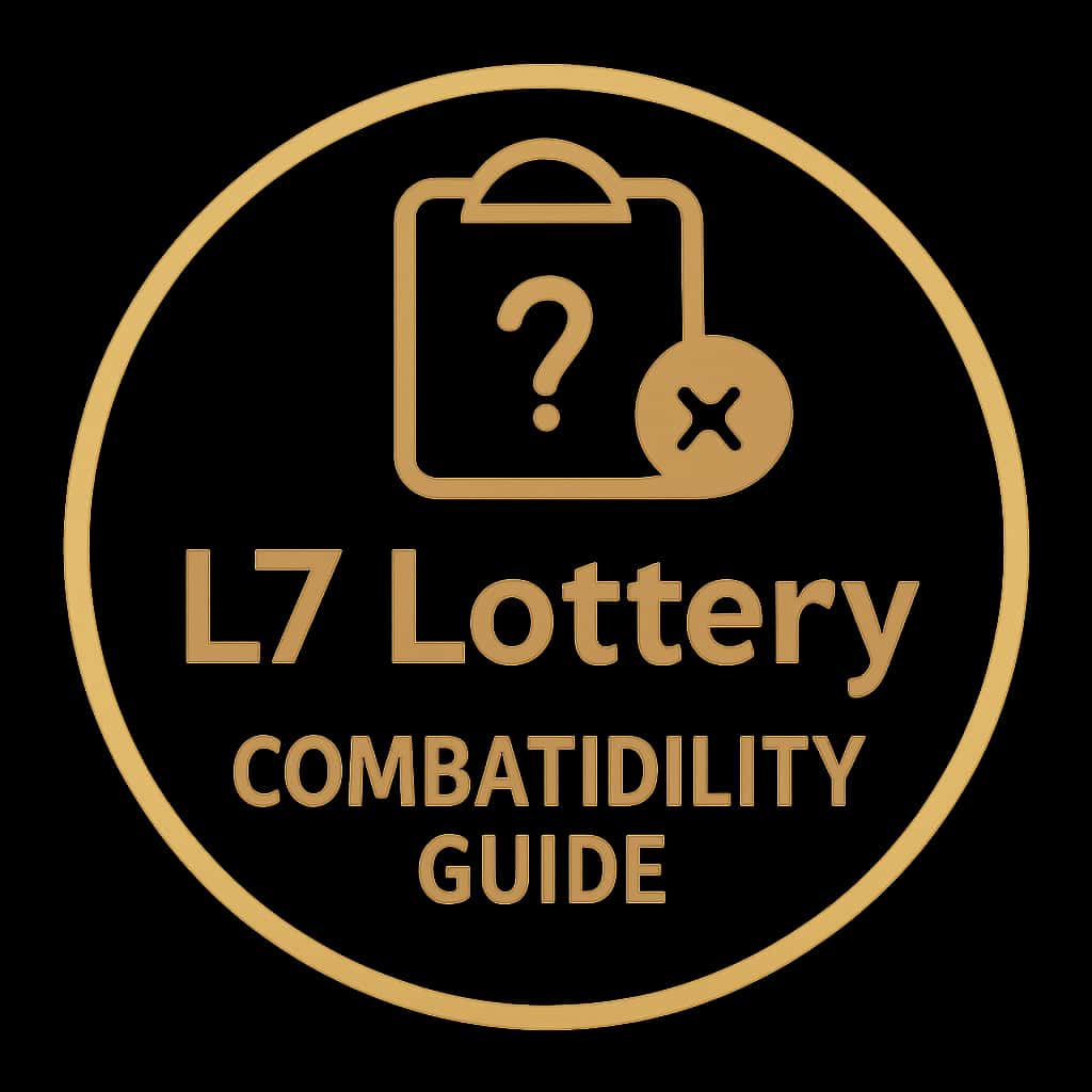 A simple badge symbolizing the L7 Lottery Compatibility Guide.