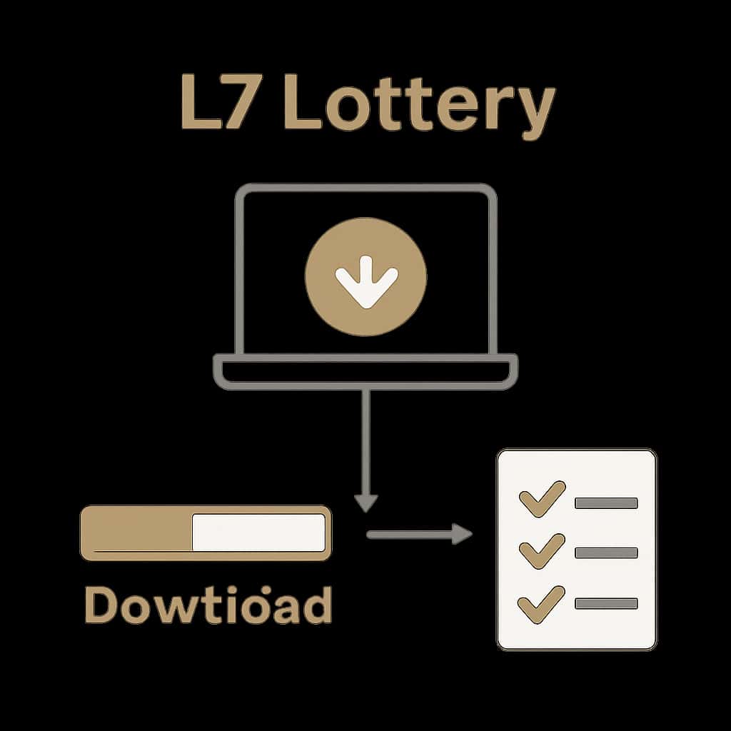 Diagram illustrating the L7 Lottery Download steps.