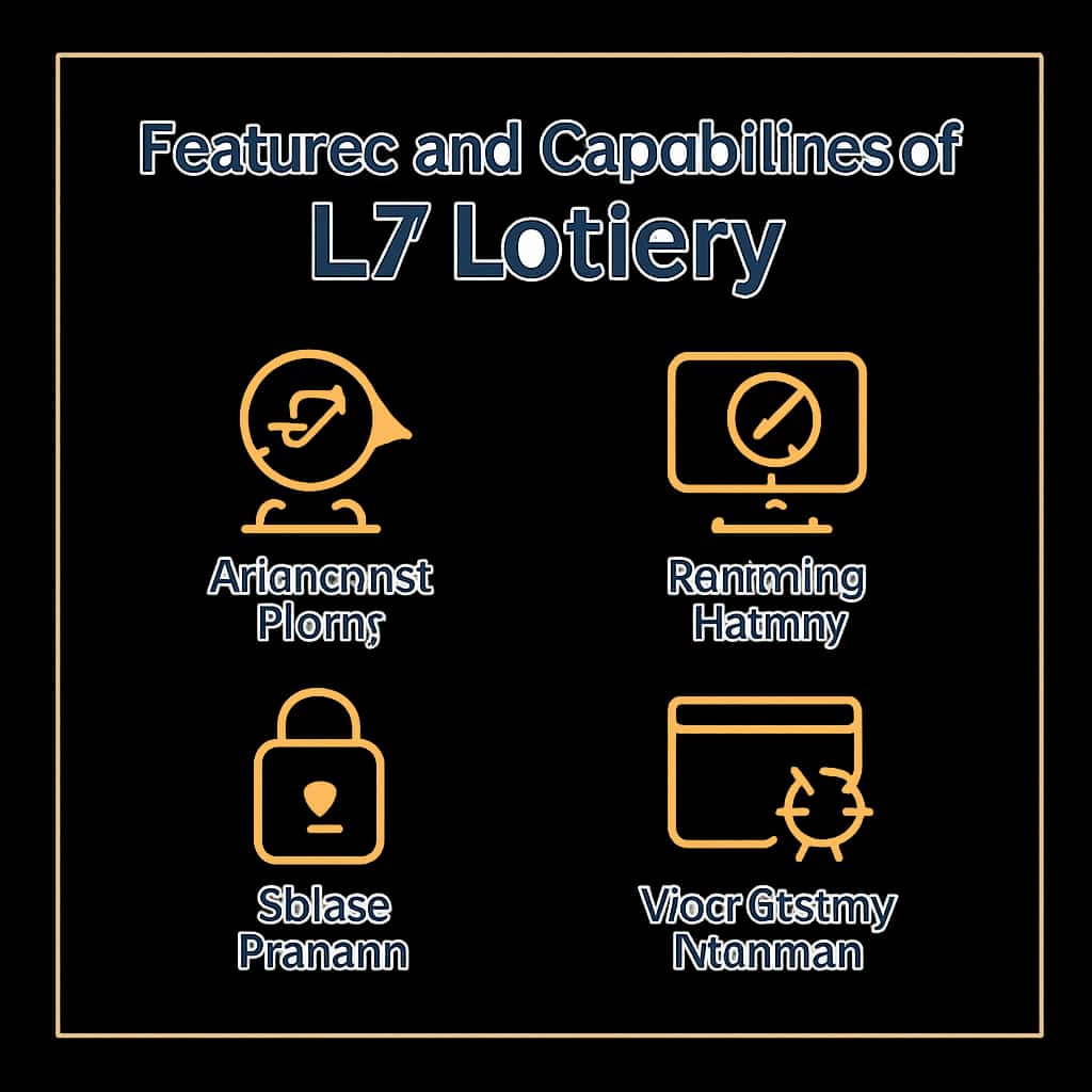 Illustration demonstrating features and capabilities of L7 Lottery.