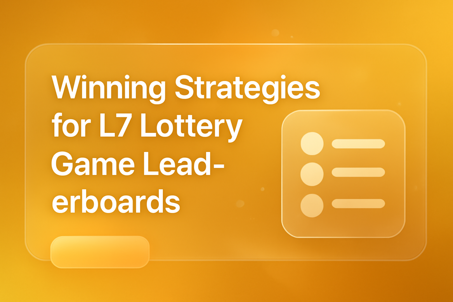 Informational scene illustrating the L7 Lottery Download process.