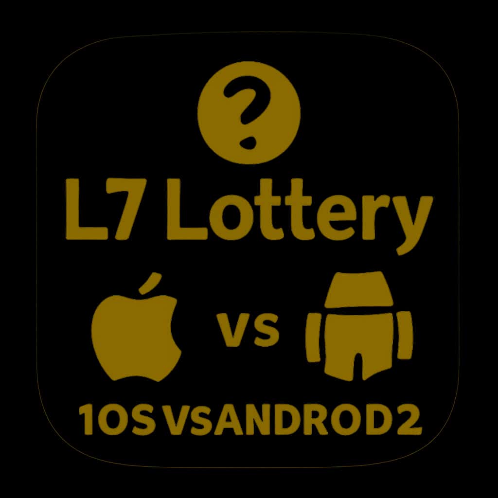 An icon representing the L7 Lottery compatibility between iOS and Android.