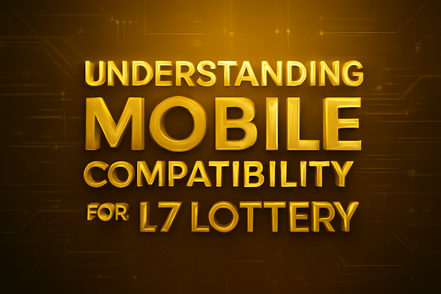 An informational scene representing the L7 Lottery Quick Installation Guide with a focus on technology and clarity.