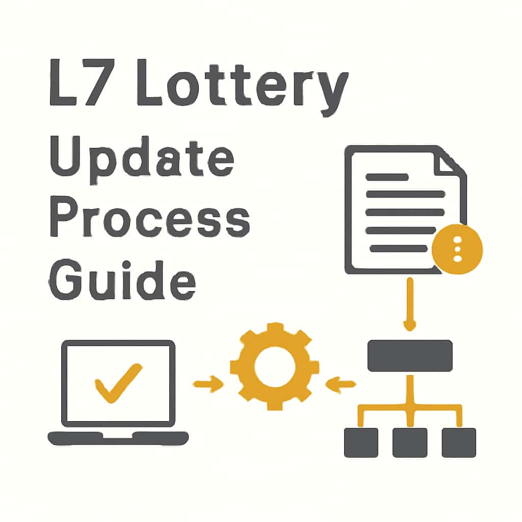 Illustration detailing the update process for the L7 Lottery app.