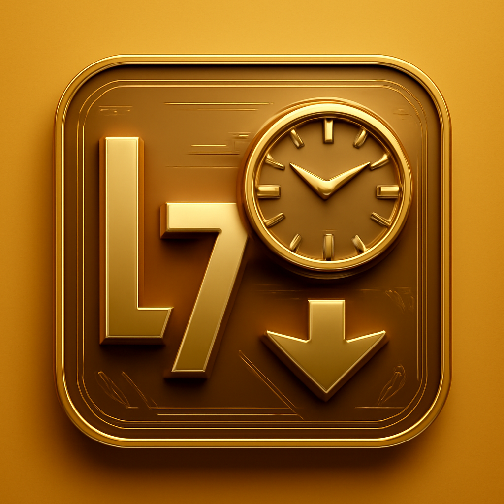 A simple badge symbolizing the L7 Lottery Compatibility Guide.