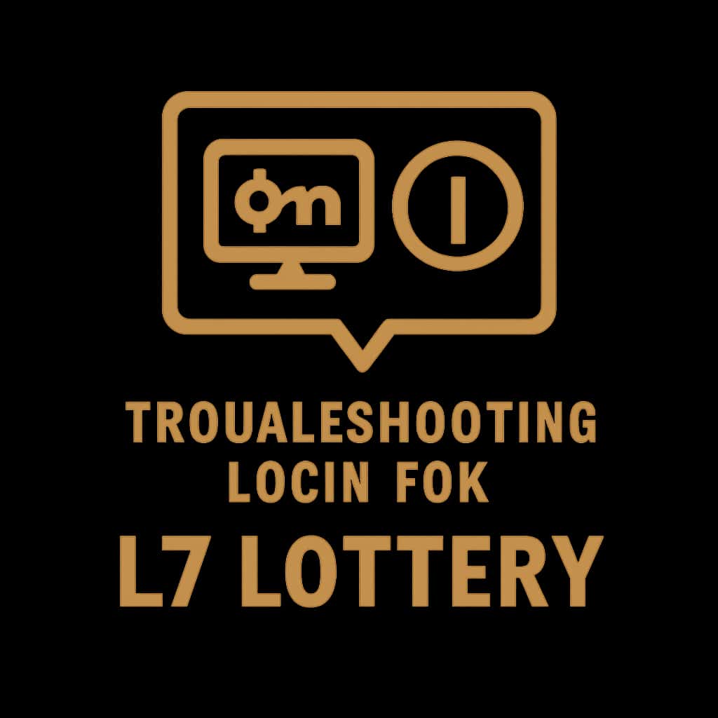 An icon indicating support for L7 Lottery login issues.