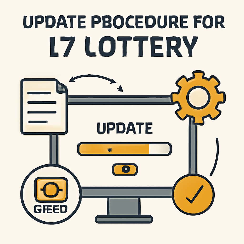 A diagram illustrating the update steps for the L7 Lottery application.