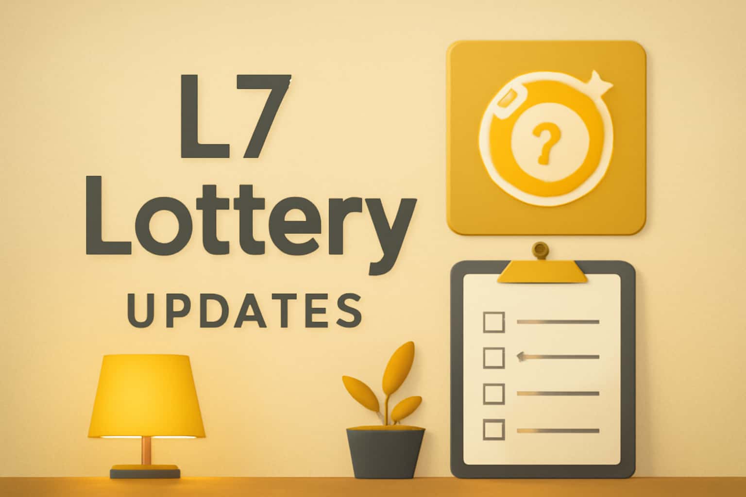 Informative scene showcasing updates related to L7 Lottery.
